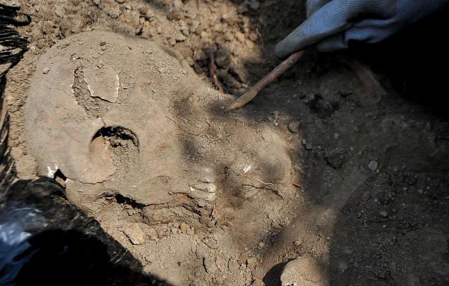 吉林丰满万人坑新发现两具华人劳工遗骨