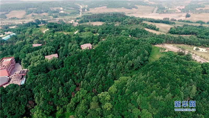 航拍长春莲花山生态旅游度假区
