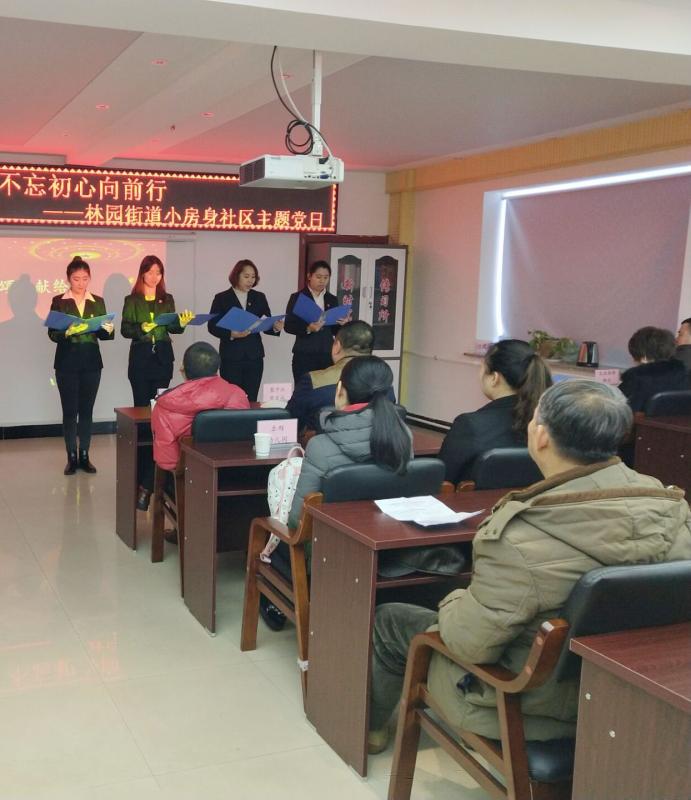 长春市绿园区林园街道开展主题党日活动