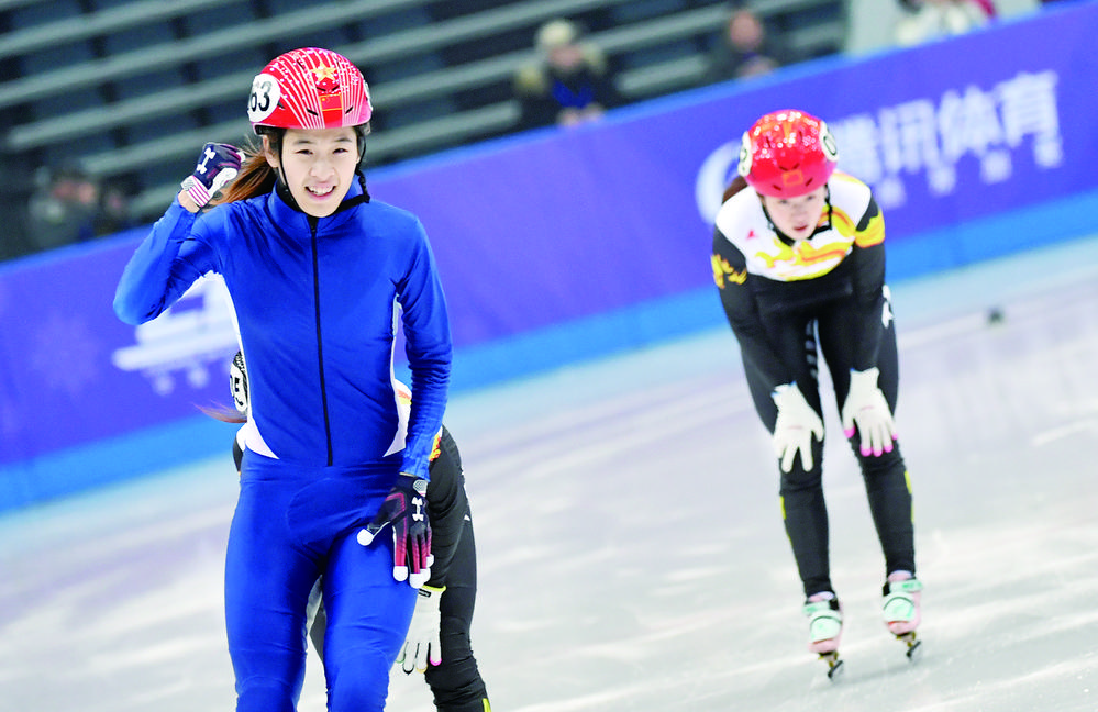 短道速滑精英联赛总决赛收官 吉林省选手包揽男女1000米冠军