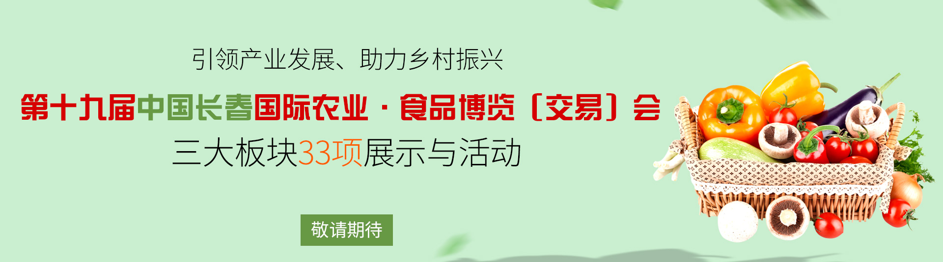 第十九届中国长春国际农业产品交易博览会敬请期待