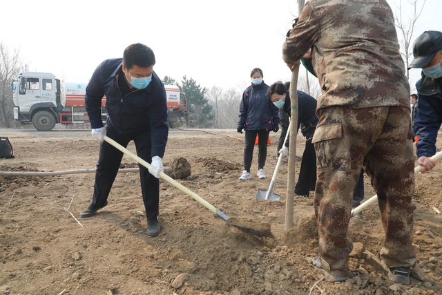 540人携手植树 长春莲花山添绿3000株